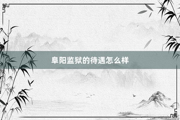 阜阳监狱的待遇怎么样