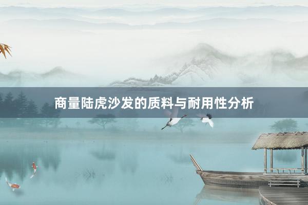 商量陆虎沙发的质料与耐用性分析