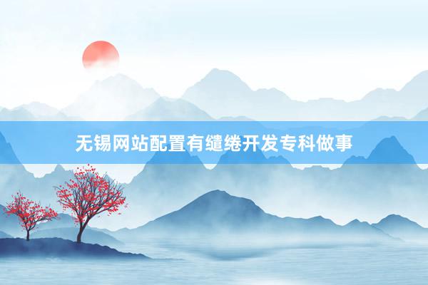 无锡网站配置有缱绻开发专科做事
