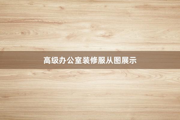 高级办公室装修服从图展示